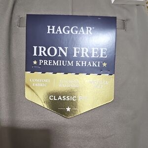 Haggar Iron Free Classic Fit Pants - Tan